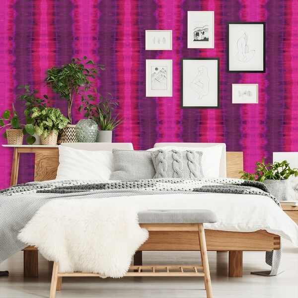 18' L x 24" W Peel & Stick Wallpaper Roll Tie Dye Overstock 32844444